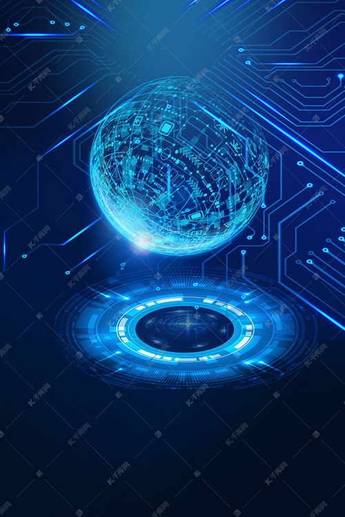 蓝色科技未来 人工智能背景图免费下载资源推荐